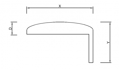 Заоблен компенсационен перваз 